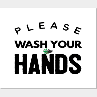 Please Wash Your Hands Funny Posters and Art